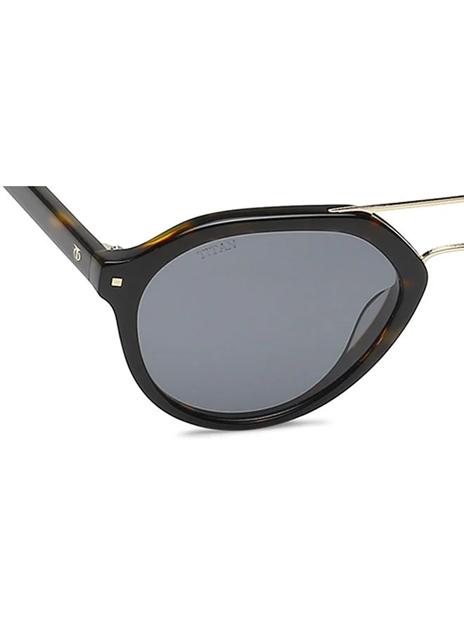 TITAN Black Gold Round Men Sunglasses