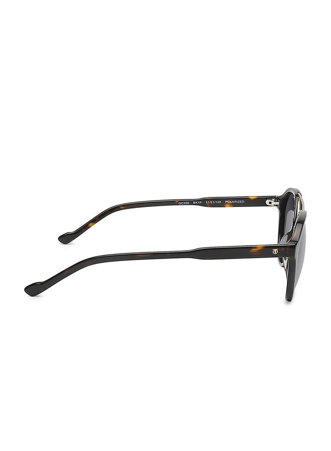 TITAN Black Gold Round Men Sunglasses - Image 3