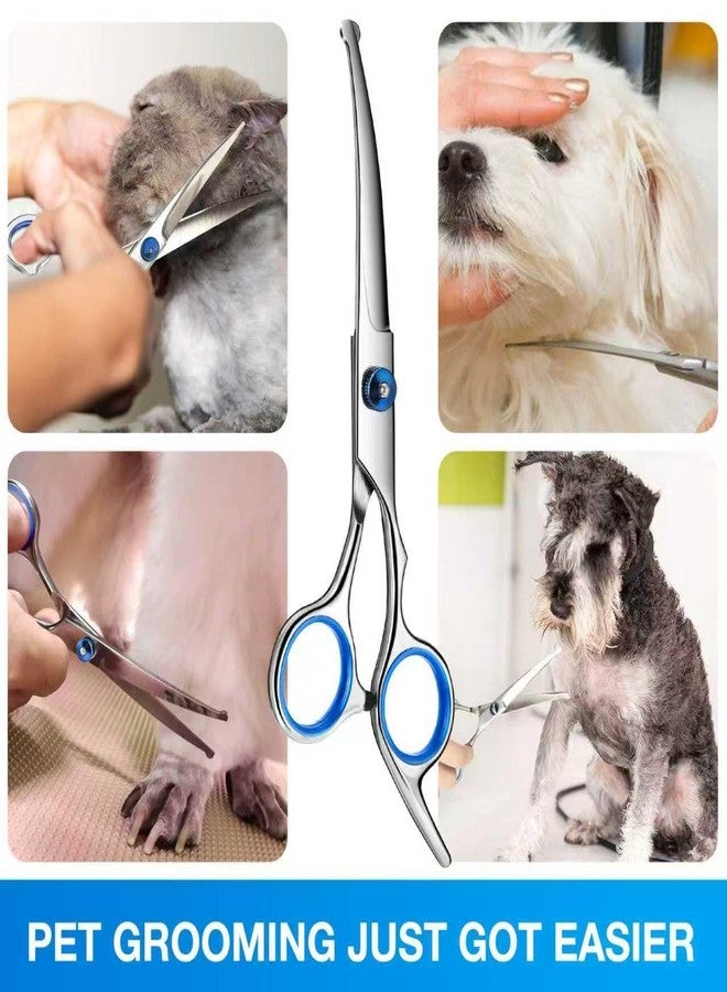 xinxingin Dog Grooming Kit, Pet Grooming Kit Dog Hair Brush, Professional Pet Hair Cutting Tools for Dogs and Cats, Safe and Effective Grooming Accessories, Blue - Image 5