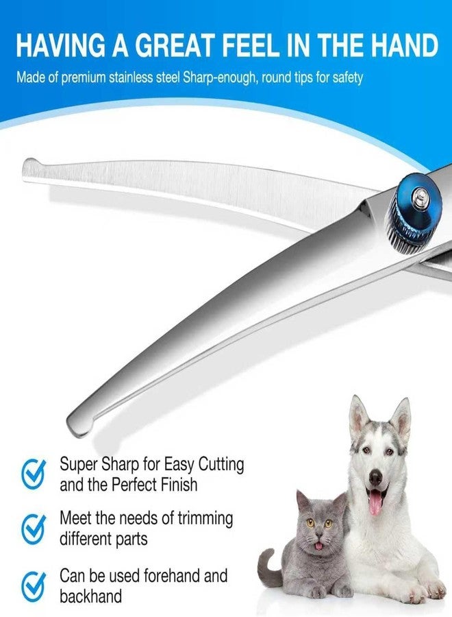 xinxingin Dog Grooming Kit, Pet Grooming Kit Dog Hair Brush, Professional Pet Hair Cutting Tools for Dogs and Cats, Safe and Effective Grooming Accessories, Blue - Image 3
