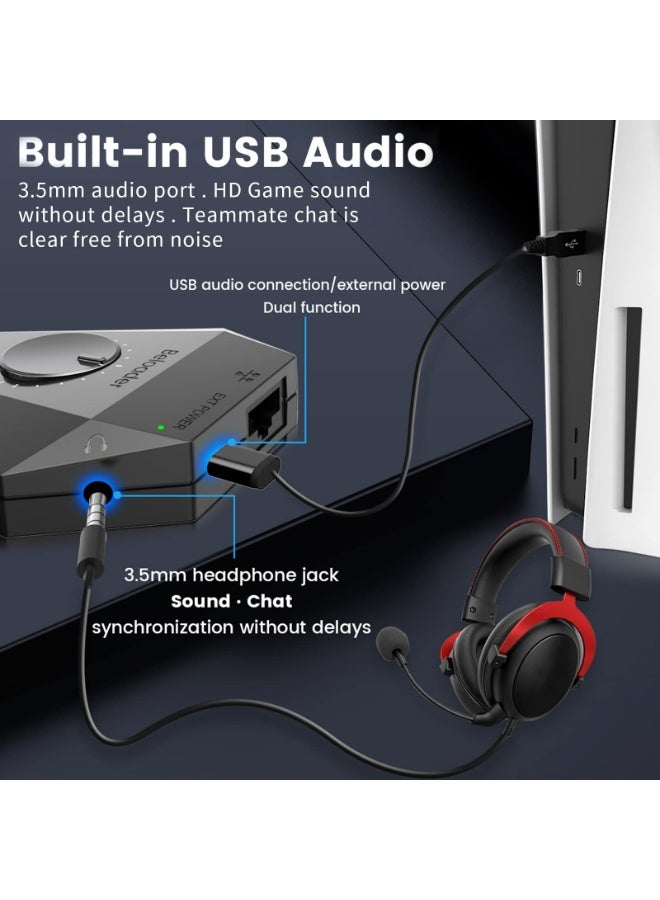 Beloader Pro PS5 Adapter with Network Port and Volume Adjustment Function Pro Adapter for PS5 All Games，USB Adapter for Xim Apex/Cronus Zen/Titan Two/Cronus Max Controller Emulator. - Image 4