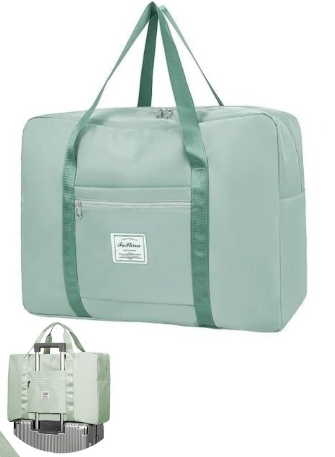 تانجبلب حقيبة سفر قابلة للطي، حقيبة يد مقاومة للماء، حقيبة يد خفيفة الوزن، حقيبة أمتعة، مناسبة للرياضة، صالة الألعاب الرياضية، العطلات، للجنسين -  مينت جرين - Image 1