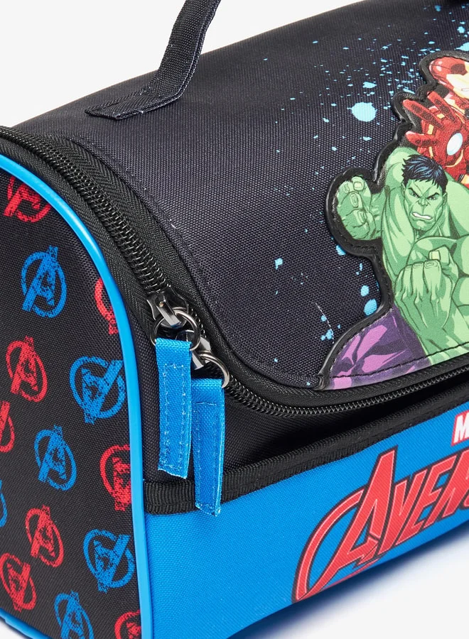 MARVEL Marvel Avengers Print Lunch Bag with Top Handle and Zip Closure