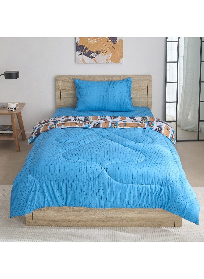 Home Box Tom Gearhead Skate 2-Piece Twin Microfiber Comforter Set 220 x 160 cm - Image 5