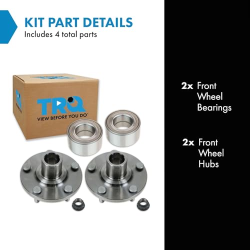 TRQ 2 Piece Front Wheel Bearing & Hub Kit Set Compatible with 2004-2006 Lexus ES330 2007-2012 ES350 RX330 2007-2009 RX350 2006-2008 RX400h 2005-2015 Toyota Avalon 2004-2016 Camry 2001-2007 Highlander - Image 2