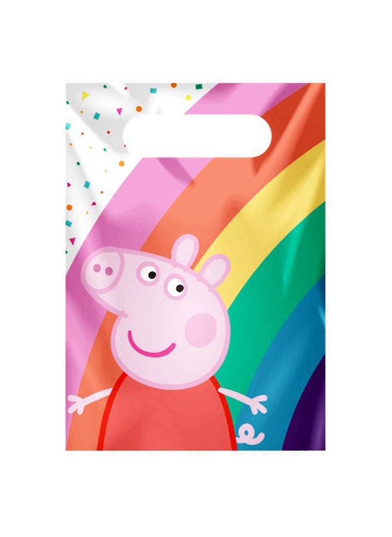 أكياس هدايا بيبا بيج الورقية باللون الوردي، عبوة من 8 قطع، مقاس 23 سم