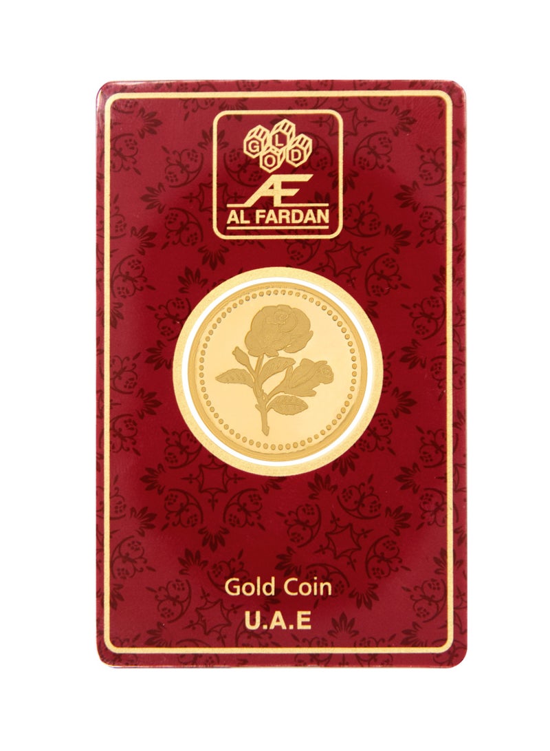 Al Fardan 1 Gram Gold Coin 24K (999.9) Flower – Made in UAE - Image 1
