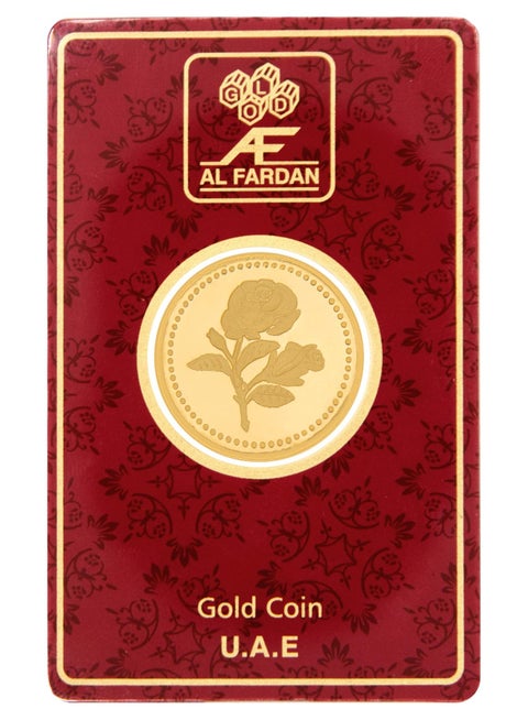 1 Gram Gold Coin 24K (999.9) Flower – Made in UAE