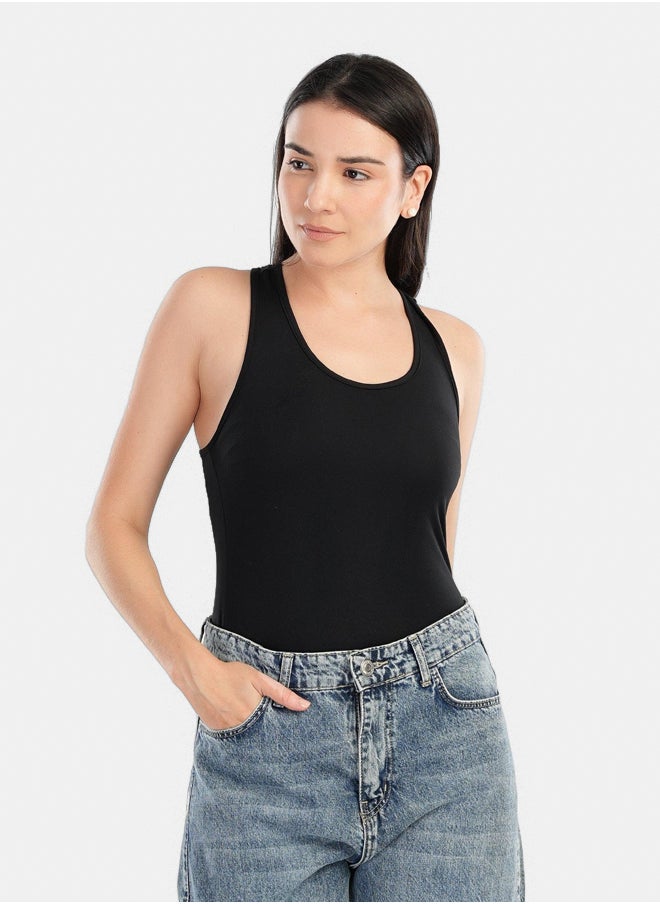 Clue Race Back Cotton Top  - Image 1