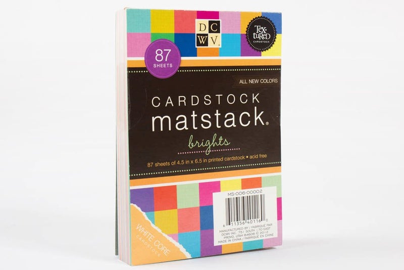 DCWV Cardstock Stack, Match Makers Brights, 87 Sheets, 4-1/2 x 6-1/2 inches - Image 3