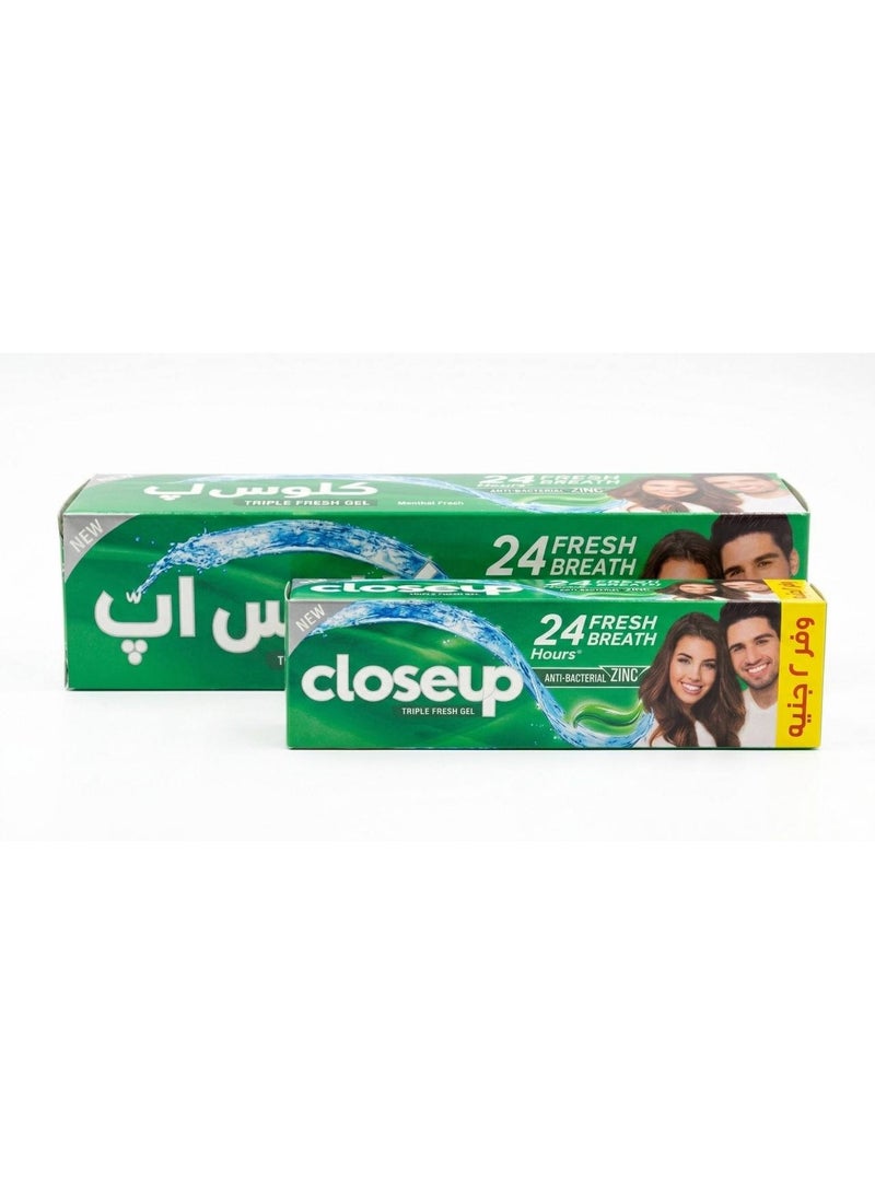 كلوس اب معجون أسنان  ديب أكشن بالمنثول المنعش 100 مل + معجون أسنان 25 مل