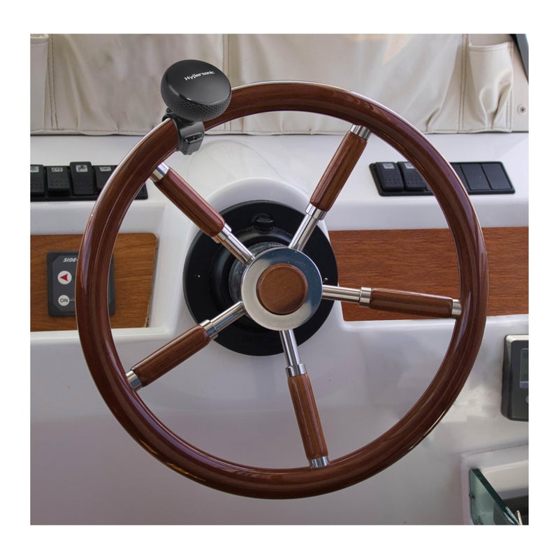 Hypersonic Steering Wheel Knob - Durable Black Suicide Knob Large Steering Wheel Ball Bearings, Making Steering Effortless and Smooth - Image 2