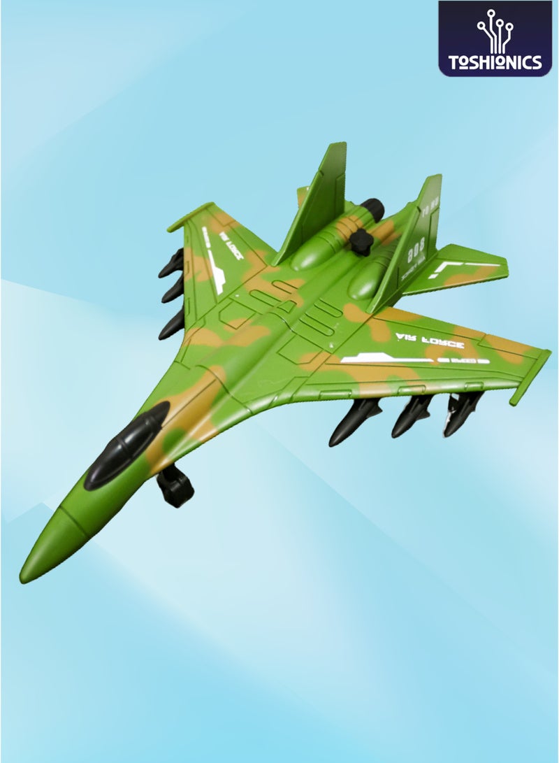 Toshionics Fighter Jet Airplane Toy for Kids – Military Style Remote Control Aircraft with Spray Function, 2.4GHz Omnidirectional Radio Control Jet, Realistic Combat Plane Design, Durable & Lightweight, Ideal Gift for Boys Aged 3+ (Model 809-44) - Image 3