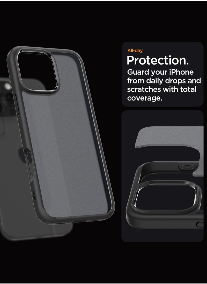Spigen - Ultra Hybrid iPhone 16 Pro Case Cover (2024) - Frost Black - Image 1