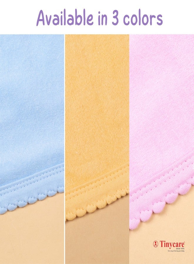 Tinycare Cotton Bath Hooded Towel for New Born, Extra Soft Terry Fabric Printed Towel for Kids/Toddler/Infants 72 x 72cm, Quick Absorbent, Reusable Napkins Bathing Towels (Blue- 1P) 0-12 Months - Image 3