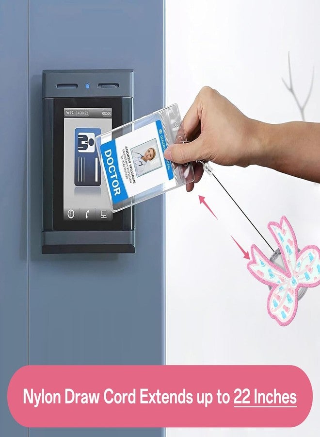 Kimoli Funny Nursing Badge Reel Cute Bow Labor and Delivery Nurse Badge Reel Pink Id Card Holder with Clip for Rn Doctor Healthcare Teacher Nurse Gifts - Image 5