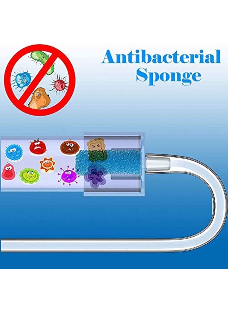 Chabeia Baby Nasal Aspirator Snot sucker (Blue) – Gentle Nose Cleaner with 24 Disposable Filters, Easy-to-Clean Design for Newborn Congestion Relief,BPA Free - Image 2