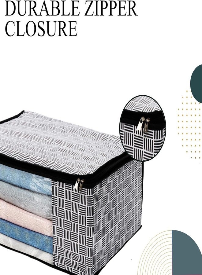 Shaping Fabric Garment Cover Non-Woven 90 GSM with Transparent Window & Double Metal Zipper - Pack of 10 | Dustproof Clothes Storage Bag for Sarees, Suits, Jackets, Shirts SCSDRL1682493517524148525142 - Image 5