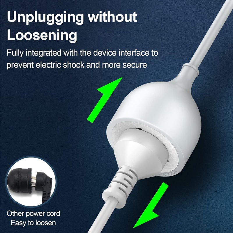 Hoteon Extension Board with 5 Meters Heavy Duty Long Wire Cord Single Outlet Socket 2500W 10A Expandable Electric Extension 3 pins Extension Cord for Indoor Outdoor Use 5M Grey1PCS - Image 3