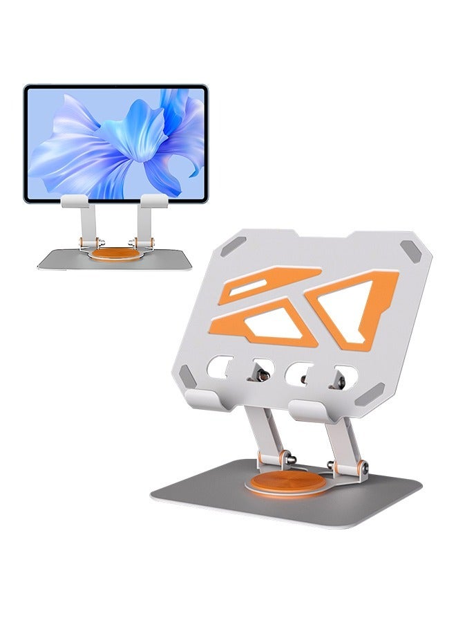 Adjustable Laptop Stand with Dual-Axis Rotation Hollow Design Non-Slip Stable Foldable Portable Metal Holder for Office Home Travel - Image 1