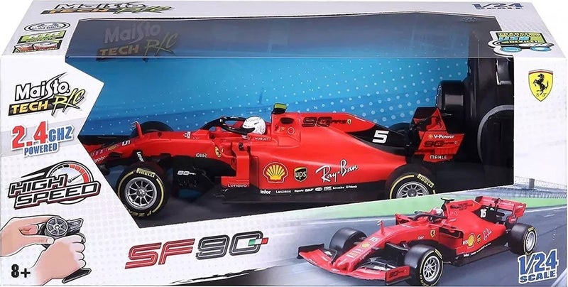 Toyfest 1:24 Premium Remote Control 2019 F1 Ferrari SF90 Sebastian Vettel - 21 cm - Image 3