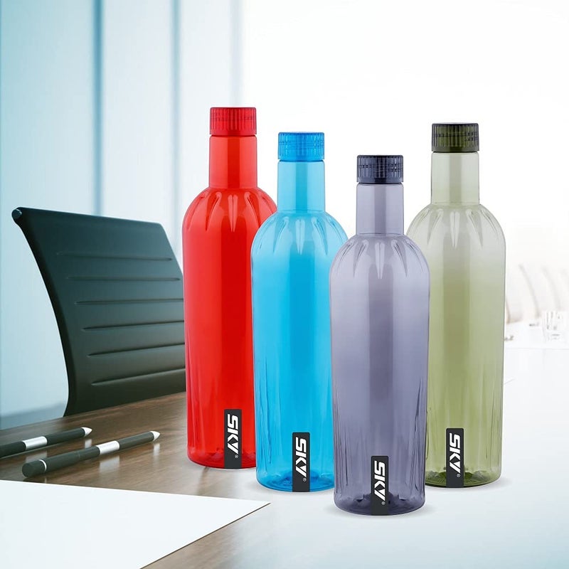 Attro Sky Jewel Unbreakable Pet Fridge Water BottleSet Of 41000 MlClear - Image 4