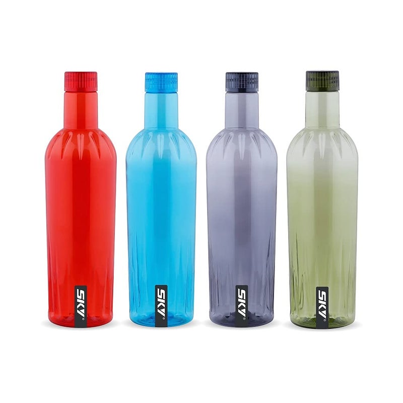 Attro Sky Jewel Unbreakable Pet Fridge Water BottleSet Of 41000 MlClear - Image 1