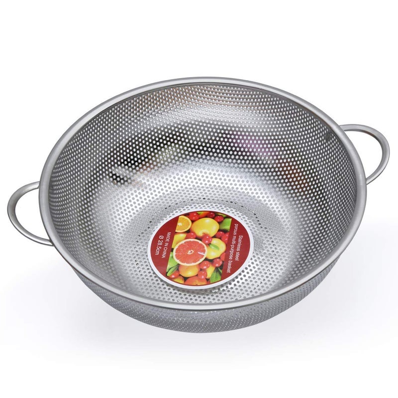 PLUMAZE PLUMAZE Premium Stainless Steel Colander Versatile Kitchen Tool for Washing Draining and Straining Fruits Vegetables and More - Image 1