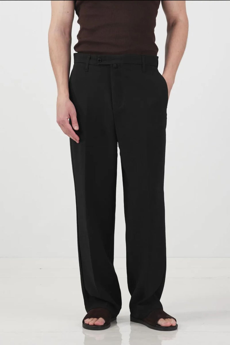 GIESTO Mid Waist Straight Leg Tailored Trousers - Image 4
