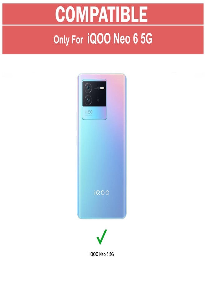 Zapcase iQOO Neo 6 5G Back Case Cover | 360° Protection | Clear Case with Camera Protection | TPU + PC Matte Black - Image 2