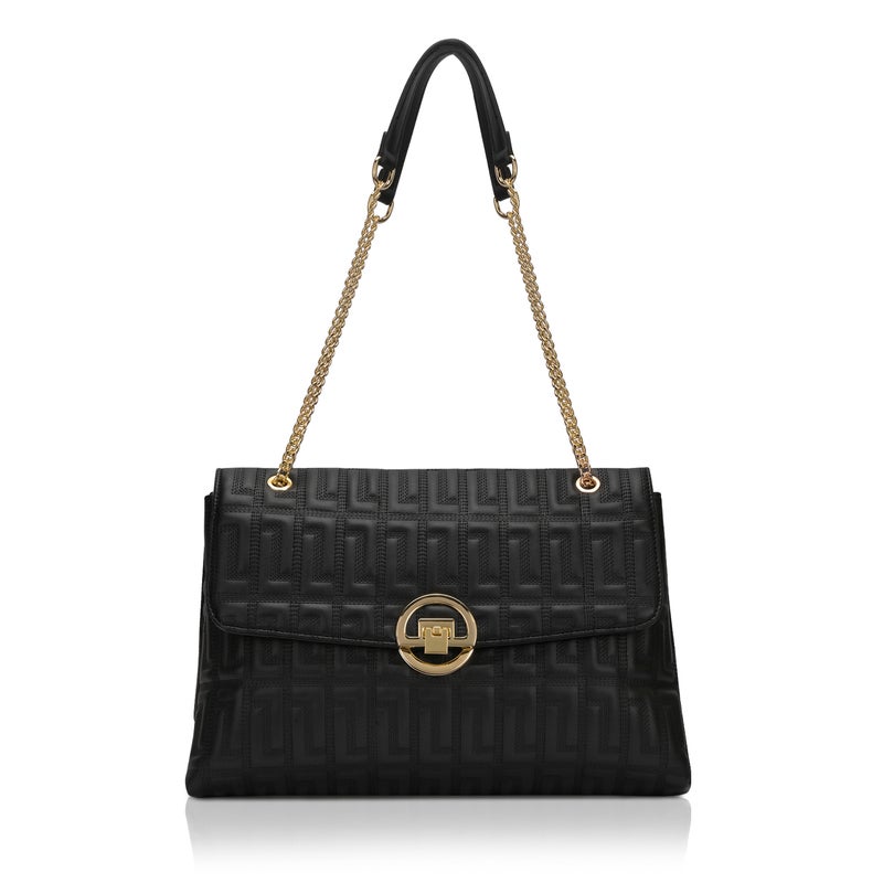 Lavie Luxe Women's Eden25 Flap Satchel (Black) - Image 1