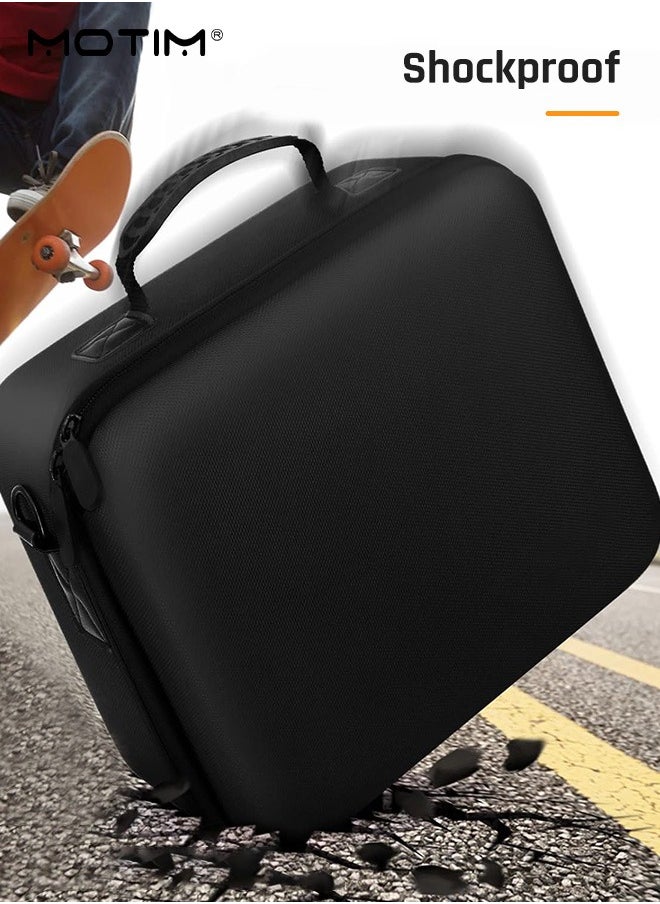 Motim - Switch Carrying Case for Nintendo Switch and Switch OLED Model, Gaming Storage Hard Bag with 21 Game Cards, Cross-Body Travel Bag Suitcase Rugged for Switch Console and Accessories, Waterproof, Large Capacity - Image 1