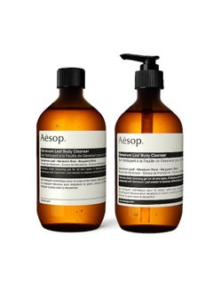 Aesop Aesop Geranium Leaf Body Cleanser + Refill | Invigorating Cleansing Gel | Alternative to Conventional Soap | 16.9 oz, Pack of 2  - Image 1