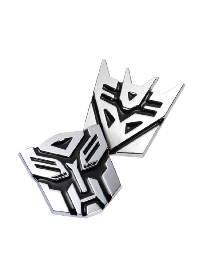 NIBEMINENT 2-Piece 3D Transformers Shape Car Sticker Set - Image 1