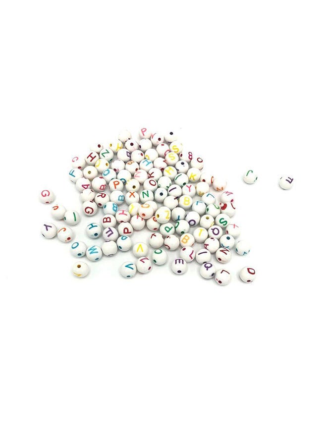 NIBEMINENT 1750-Piece DIY Crafting Alphabet Round Ball Beads 0.8cm - Image 1
