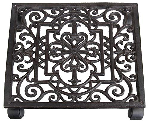 Esschert Design Plant Trolley Cast Iron Square - Image 1