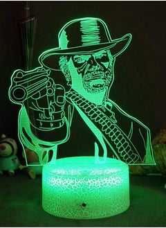 althiqahkey Multicolour 3D Illusion Table Lamp LED Night Light Lava Base Creative Sleeping Bedroom Decoration Kids Toy Birthday Gift Christmas Boys Girl 16 Color with Remote  - Image 1