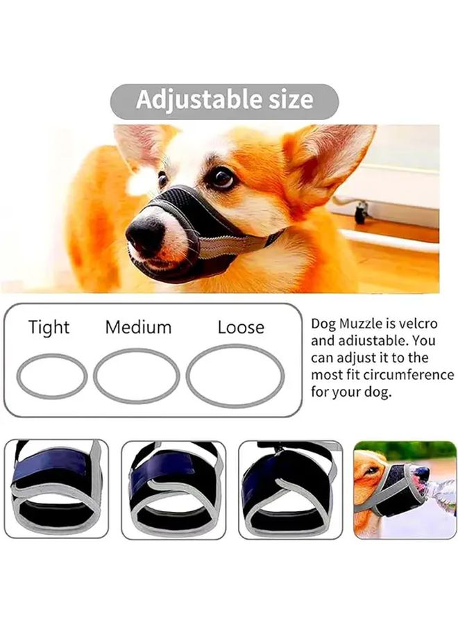 XL Orange Soft Breathable Mesh Dog Muzzle Anti Bite Bark Chew Adjustable For Large Dogs - Image 2
