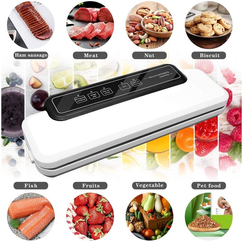 MIJILIX Vacuum Sealer Machine Automatic Fresh FoodSealer Foodsaver Vacuum Packing Machine For Fruits Meat and Wine Preservation with Dry Moist Sealing Modes - Image 3
