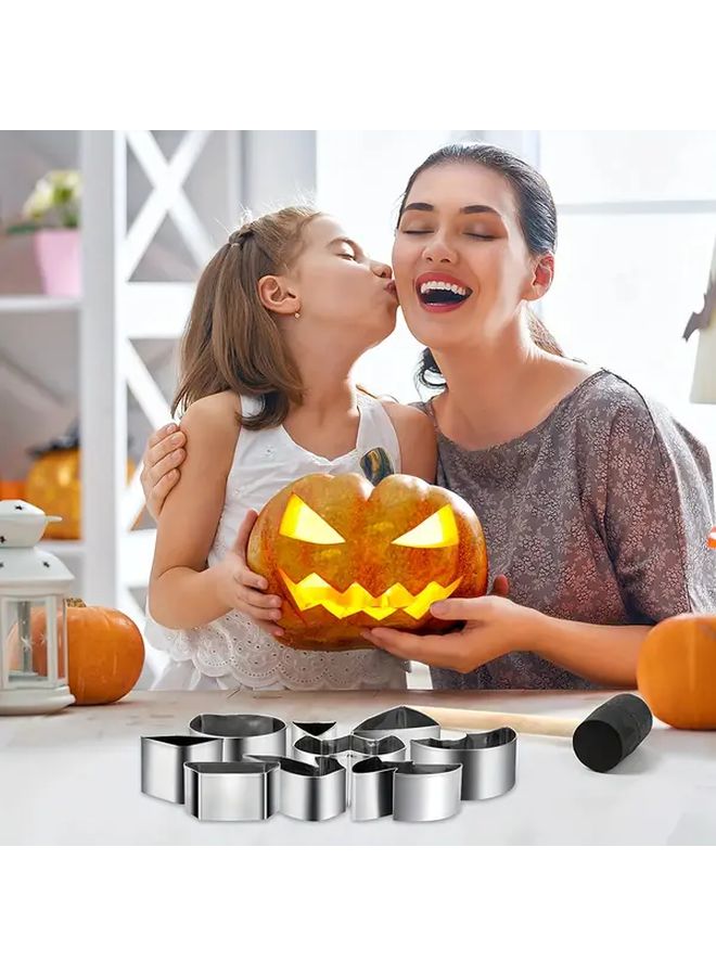 5 Piece Pumpkin Carving Knife Set DIY Halloween Lantern Tool - Image 1