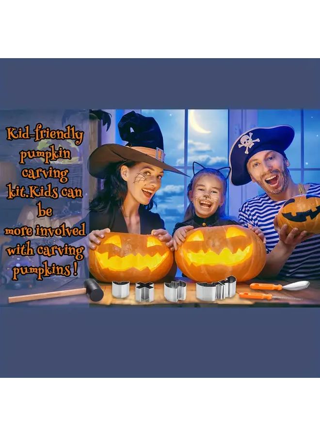 5 Piece Pumpkin Carving Knife Set DIY Halloween Lantern Tool - Image 5