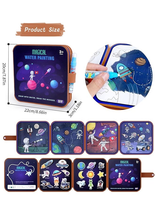 mibo Magic Water Coloring Doodle Book, Bring Two Pens, Reusable On The Go Activity, All Fun and No Mess, Toy Picture Book Graffiti - Image 3