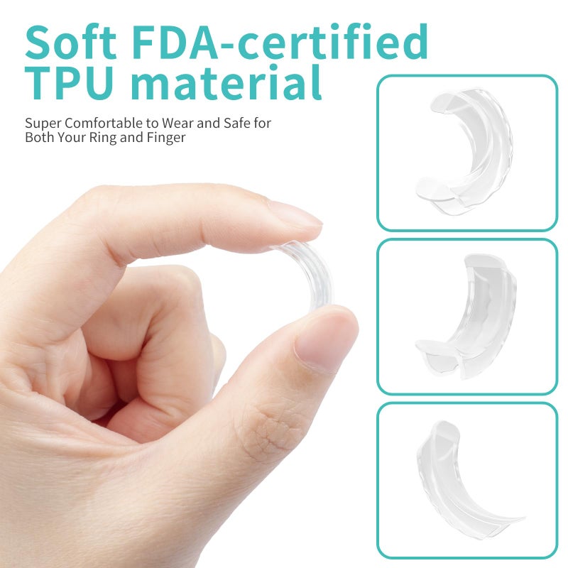Ottemax Ring Sizers for Loose Rings - 12Pack, 12 Sizes, Ring Guards for Women& Men Loose Rings, Invisible Resizer Design for Spacers & Tighteners, Fits Bands Width to 1mm-8mm - Image 4