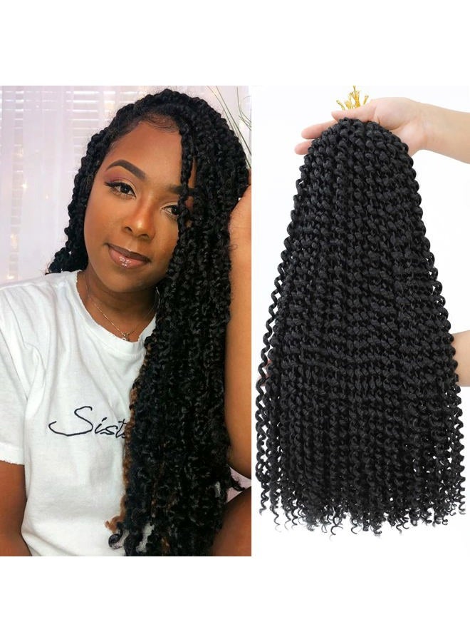Dansama Passion Twist Hair Water Wave Braiding Hair for Butterfly Style Crochet Braids Bohemian Hair Extensions (18inch (Pack of 7), #1) - Image 1