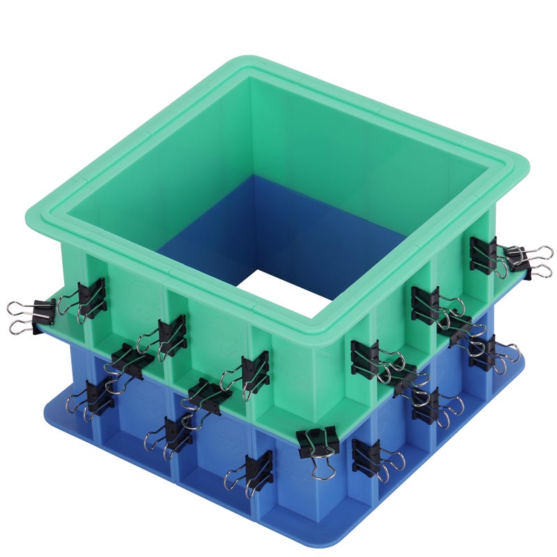 BBDINO مجموعة غلاف القالب القابلة للتعديل BBDINO لصنع قوالب السيليكون 2 مجموعة صندوق سهل الإزالة تركيبة مجانية متعددة الطبقات مثالية لقوالب الصابون والشمع السيليكوني