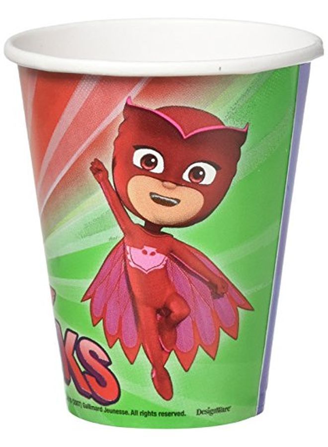 Amscan أكواب ورقية من PJ Masks سعة 9 أونصات متعددة الألوان عبوة من 8 - Image 3