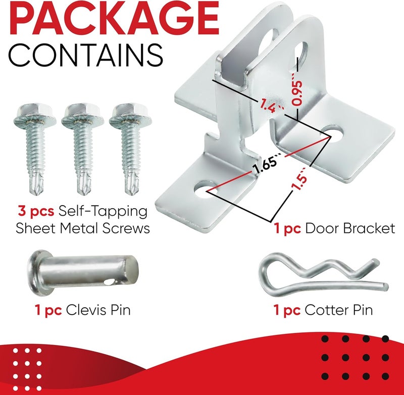 Granatan Garage Door Parts, for Genie Garage Door Opener Parts, Garage Door Bracket, Garage Door Reinforcement Bracket Fits All Popular Brands - Image 2