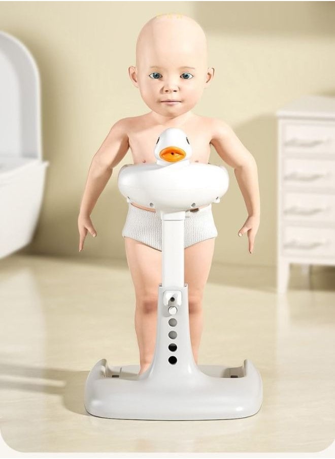 turtees - Baby Bath Tub With Stand Hug Bath Tower for Standing Up Themselves, 6-22 Months Toddler Shower Stand Support, Free Mother Hands, Easy Setup, Safe Design, Adjustable Size - Image 1