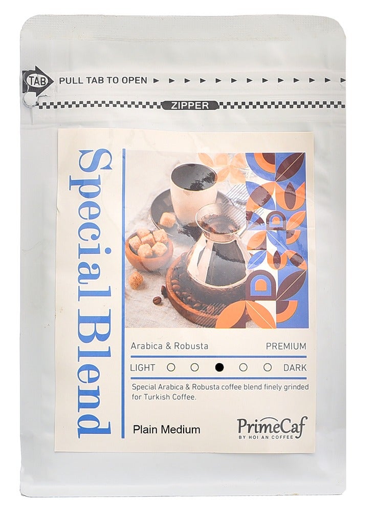 PrimeCaf Special Blend Turkish Coffee, Medium Roasted , Plain , 250 gm  - Image 1