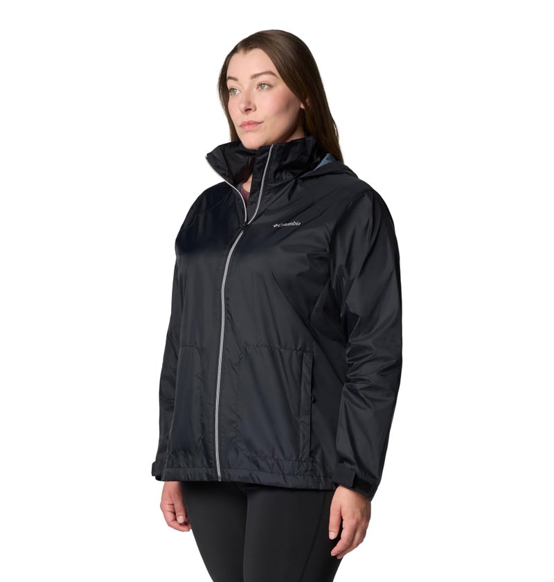Columbia Womens Switchback IV Rain Jacket, Black, XX-Large - Image 5